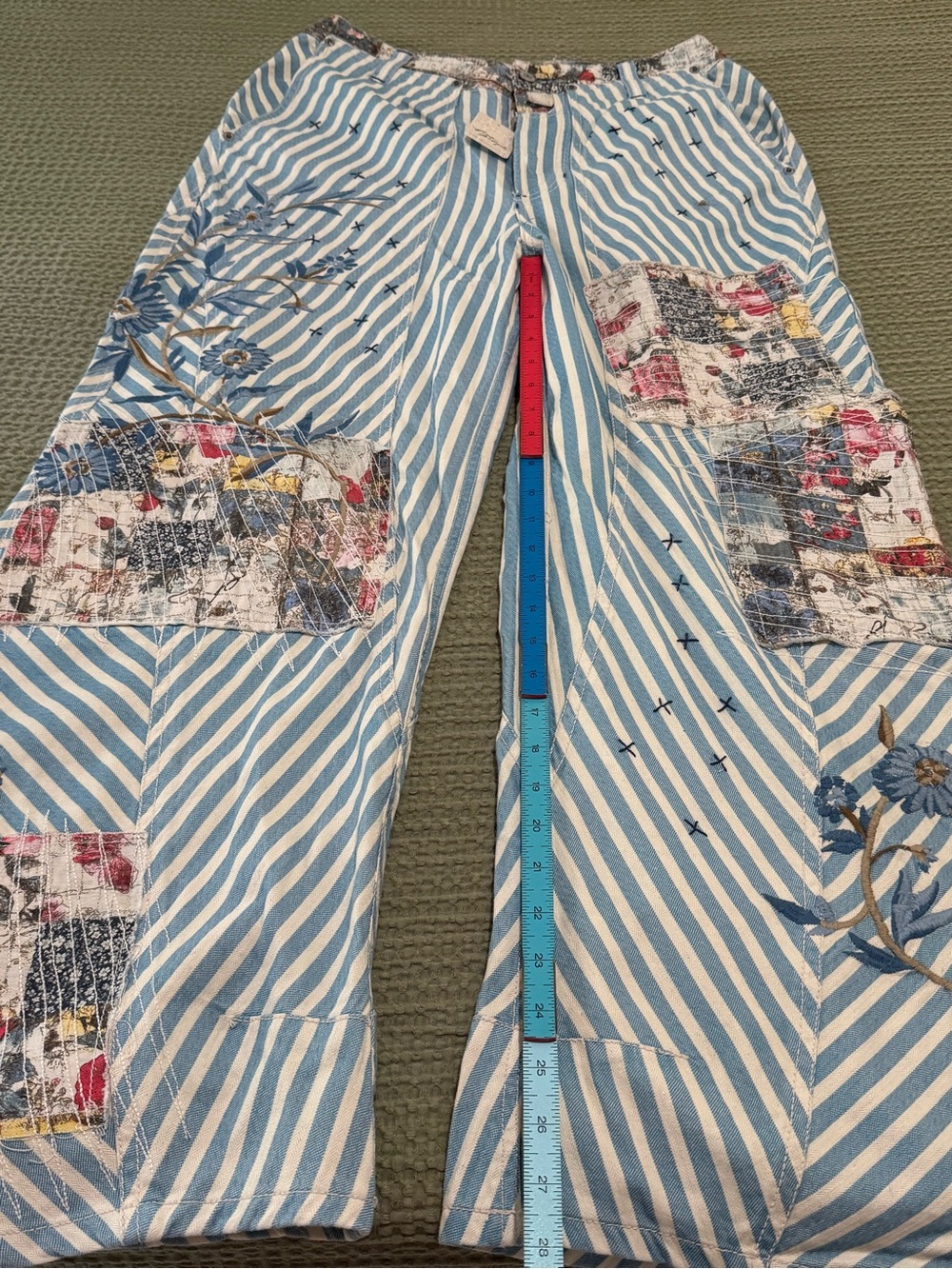 NWT Free People x Runyon Patched Pant, Size 8 - Picture 11 of 11